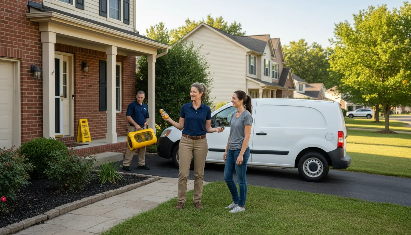 Residential water damage restoration in Fargo, GA